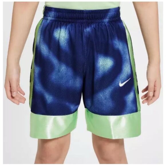 Nike Big Kids Boys Dri-FIT Elite 23 Basketball Shorts Blue/Green XL 13-15 NWT - Picture 1 of 6